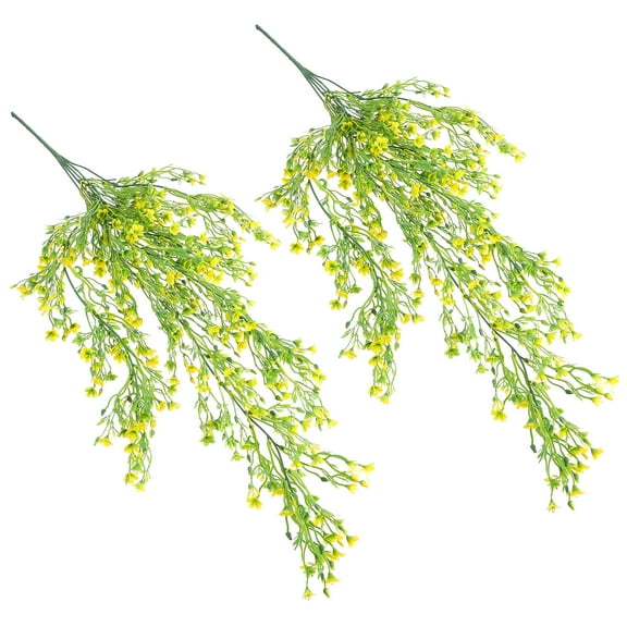 CIMAXIC Fake Hanging Greenery Trailing Artificial Plants Plastic 2pcs