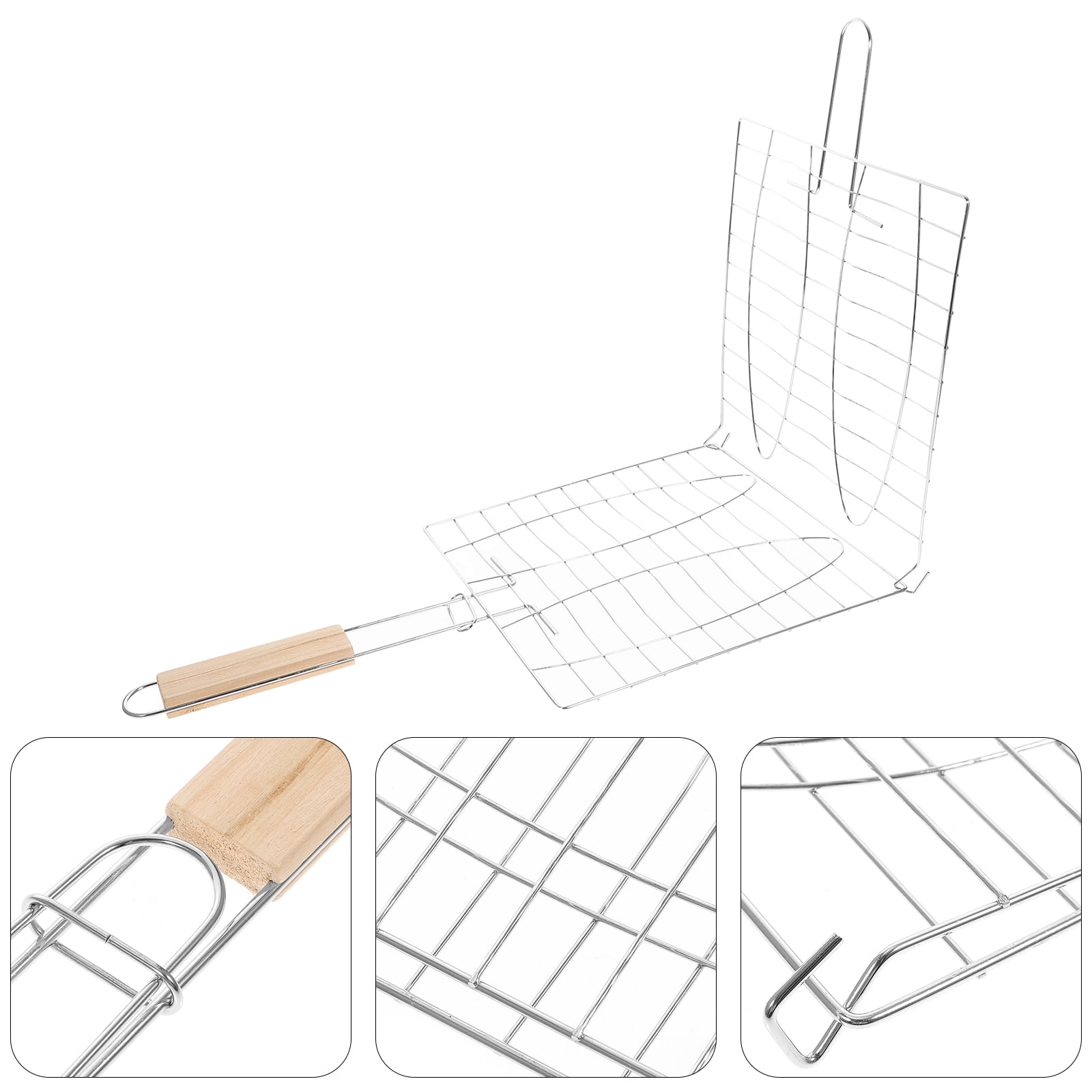 CIMAXIC Bbq Tools Uniform Grid Distribution Stainless Steel Black 1Pc ...