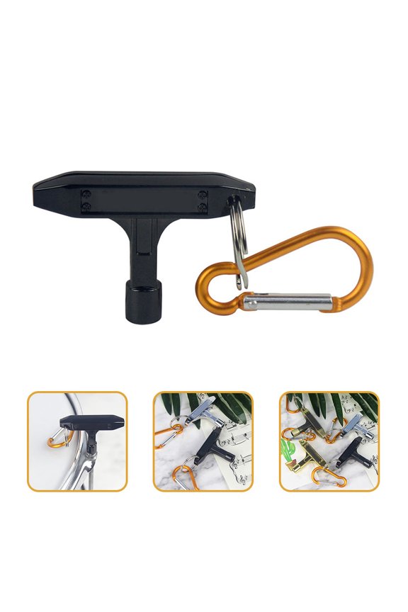 Portable Drum Tuning Key with Keychain for Easy Drum Set Maintenance