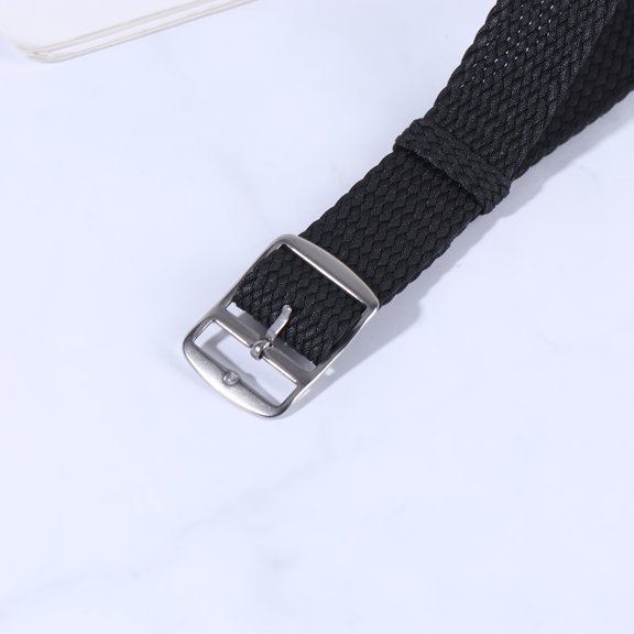 CIMAXIC Black Solid Color Nylon Watch Band Replacement Compatible with Smart Watch