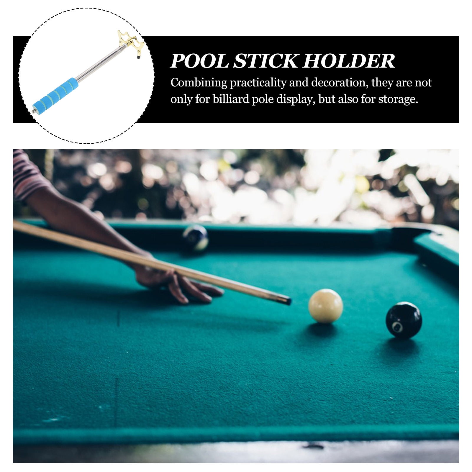 CIMAXIC Pool Table Accessories Billiard Cue Stick Bridge Stainless ...