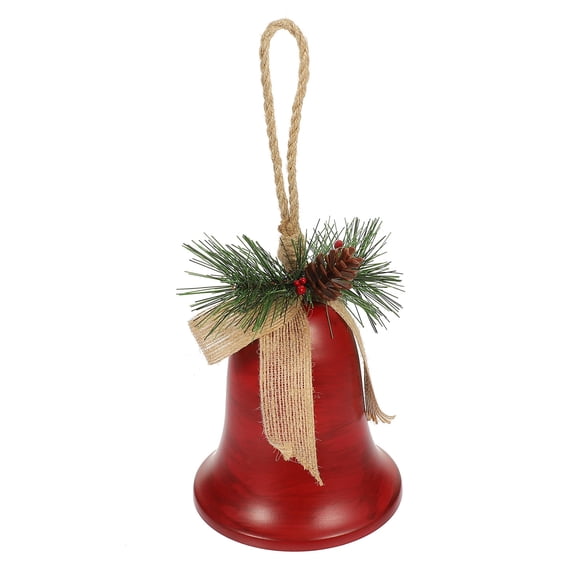 CIMAXIC Christmas Bell Ornaments 1Pcs Red Metal For Festive Atmosphere