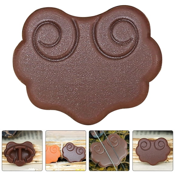 CIMAXIC Brown Erhu Practice Mute Pad for Home Use Reduces Volume Without Affecting Sound