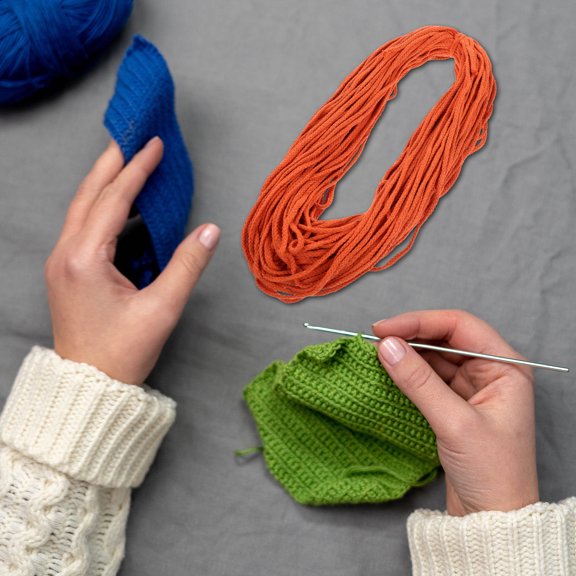 CIMAXIC Crafts Rope for Artists and Craftsmen 1 Set Polyester Cotton Orange 0.3X0.5X8000Cm