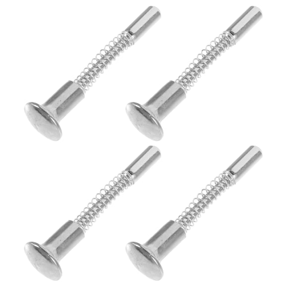 CIMAXIC Spring Latch Bolt Spring Bolt Latch Silver Iron 4pcs