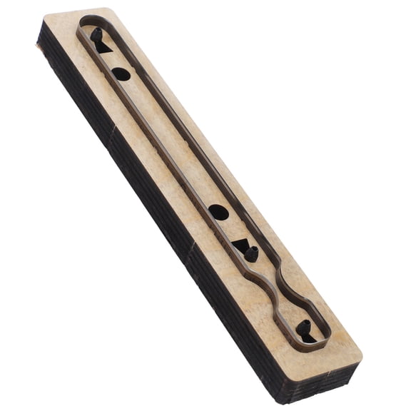 CIMAXIC Steel Leather Cutting Template Creating Intricate Designs Beige 1Pack 5.3X1.9In