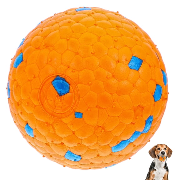 CIMAXIC Dog Biting Ball Rubber Blue for Water Play 1Pcs