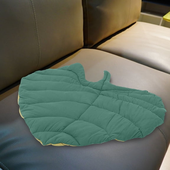 CIMAXIC Small Dog Crate Pad Reversible Pet Bed Mat Leaf Design Washable for Indoor Use