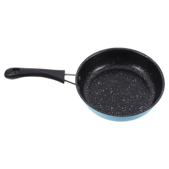 CIMAXIC Egg Skillet Black Mica Stone Coating Anti Slip Handle 1Pack