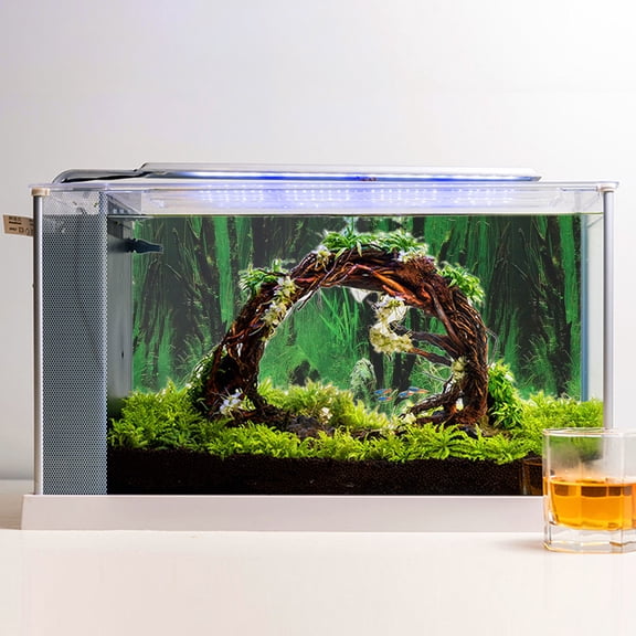 CIMAXIC Fish Tank Background Green Non Glare Vibrant Aquarium Backdrop Decoration