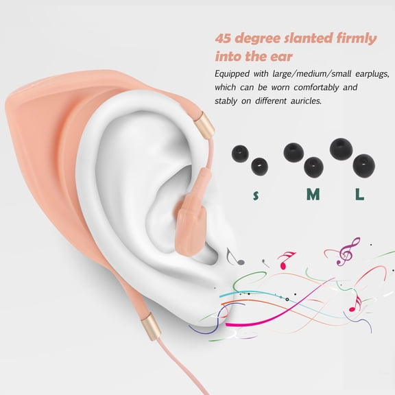 CIMAXIC Gaming Earphones with Microphone Beige in Ear Earbuds Wired for Video Chat and Music Enjoyment