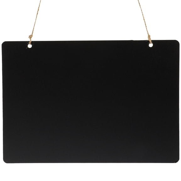 CIMAXIC Double Sided Wall Hanging Chalkboard Sign Black Density Board for Home Office Decoration