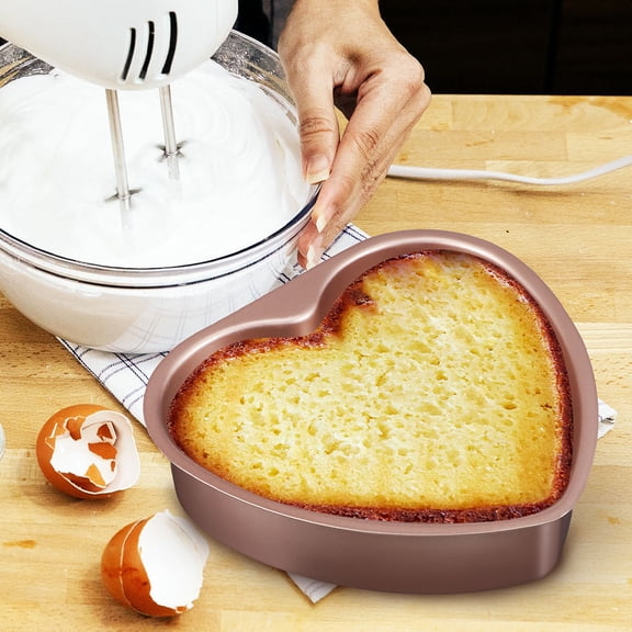 CIMAXIC Heart Mold For Cake Rose Gold 1Pcs 6 Inches