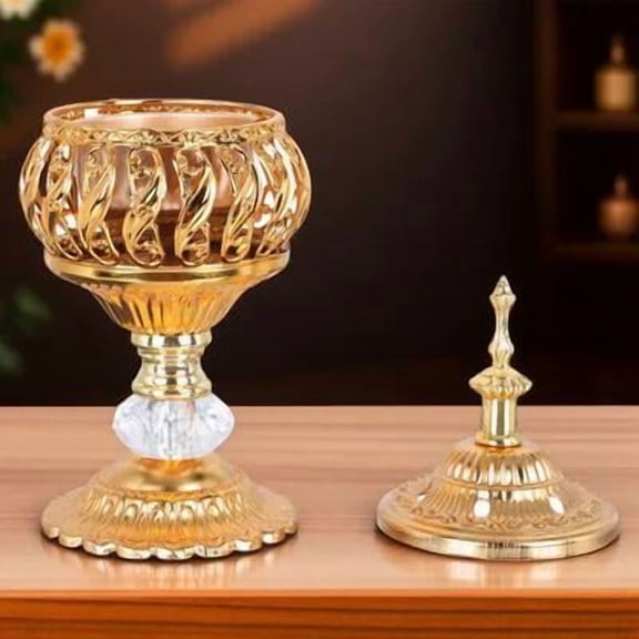 CIMAXIC Golden Iron Aromatherapy Burner - Perfect Gift for Home Decor