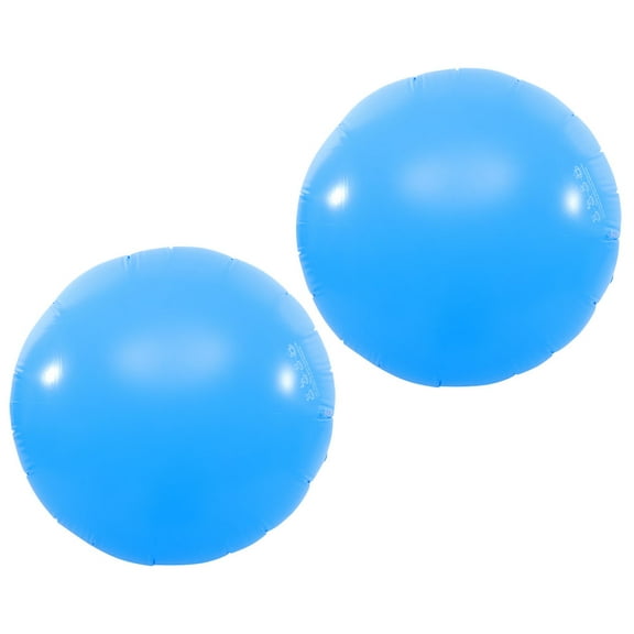 CIMAXIC Inflatable Pool Pillow 2Pcs Blue Round for Outdoor Pool Use and Winter Storage 105X105CM
