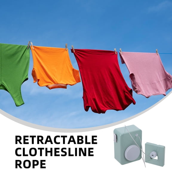 CIMAXIC Invisible Retractable Clothesline Indoor Washing Line ABS Clothes Drying Portable For Homeowners 1Pcs