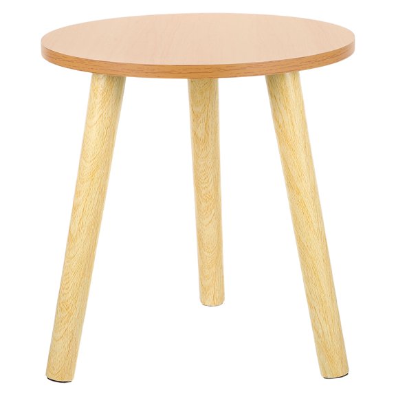 CIMAXIC Khaki Wood Corner Plant Stand Stable Heavy Pot Riser for Home Decoration