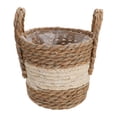 thumbnail image 1 of CIMAXIC 1Pc Handmade Khaki Rattan Planter Basket for Flower Arranging Home Decor, 1 of 8