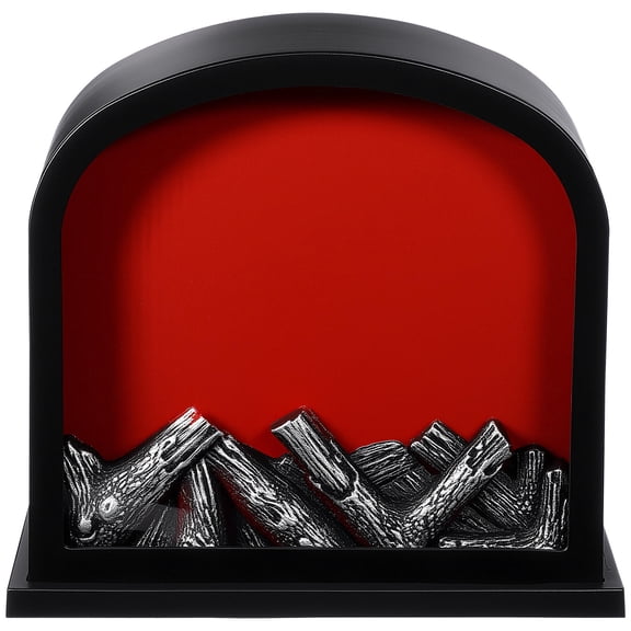 CIMAXIC LED Flame Light Decorative Lantern Black for Bedroom 1 Set