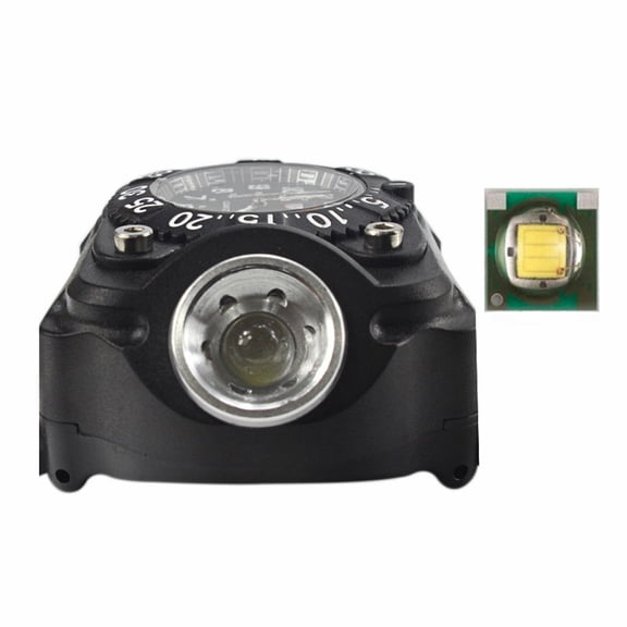 CIMAXIC LED Torch Wrist Light Watch with Compass for Outdoor Use Black ABS Material Fits Wrist Comfortably 1 Piece