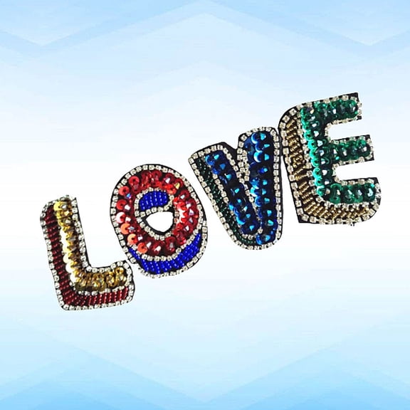 CIMAXIC Decorative Love Letter Beads Patches for Clothing, Hats, Bags, and Accessories Crafting and Projects