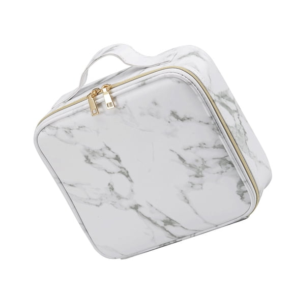 CIMAXIC 1Pc Lightweight Makeup Storage Bag Marble Pattern for Travel and Outdoor