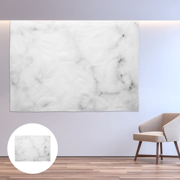 CIMAXIC Light Grey Vinyl Marble Photo Backdrop Cloth for Photography Use