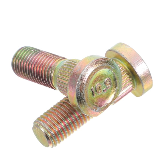 CIMAXIC Metal Stud For Tire 2Pcs Golden Alloy With Anti-Loosening Design For Car And Atv