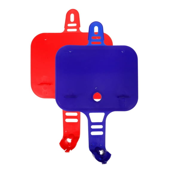 CIMAXIC Motorcycle Parts 2Pcs Durable Plastic Front Number Plate For Dirt Bike Outdoor Riding 13X7.7In