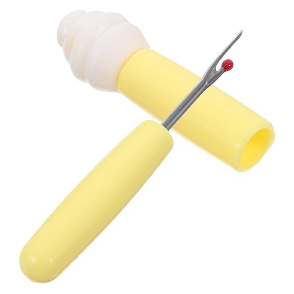 CIMAXIC Thread Remover Tool Yellow Metal Plastic Portable Design for Sewing
