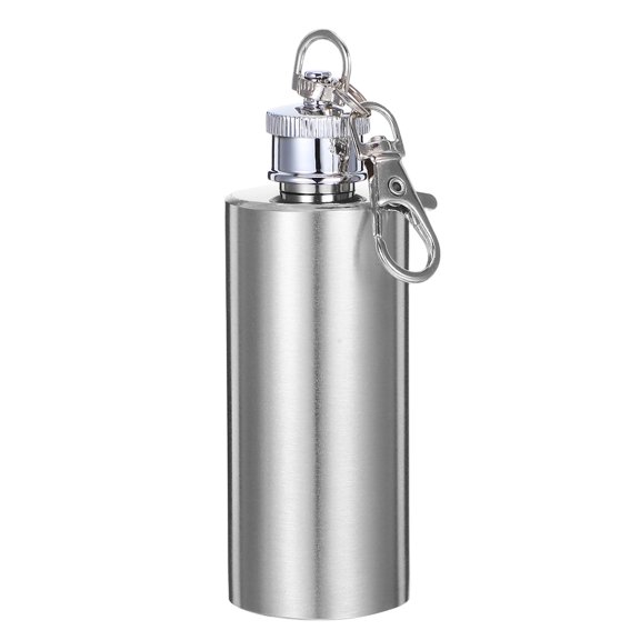 CIMAXIC Outdoor Pocket Flask Flask Keychain Stainless Steel 1Pcs Portable Compact Design For Men Women