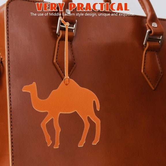 CIMAXIC PU Camel Pendant Charm Hanging Decor in Brown for Bags and Backpacks Stylish Animal Accessory
