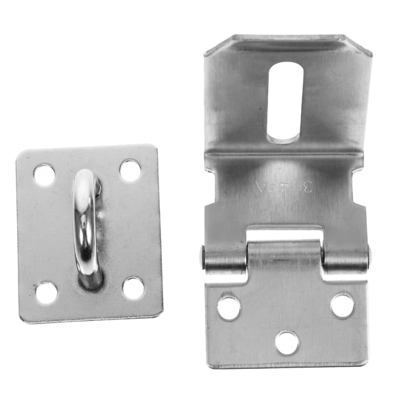 CIMAXIC Padlock Latch 304 Stainless Steel Secure Locking 90 Degree Right Angle for Commercial Use 1 Set
