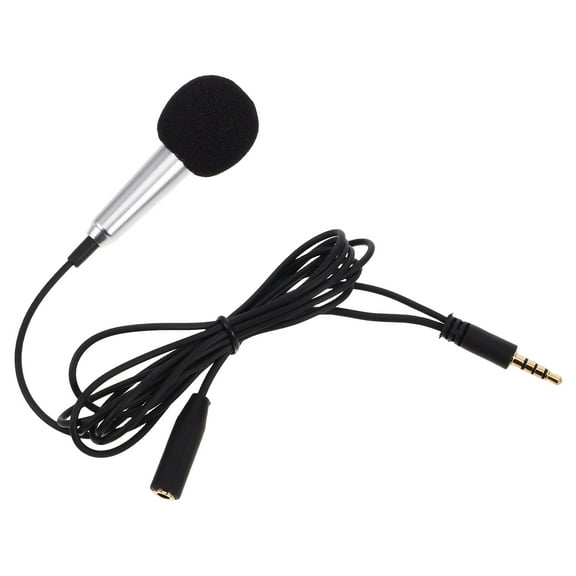 CIMAXIC Phone Mics Mini Microphone Metal Plastic For Mobile Phone Live Performance 1Set Back to School