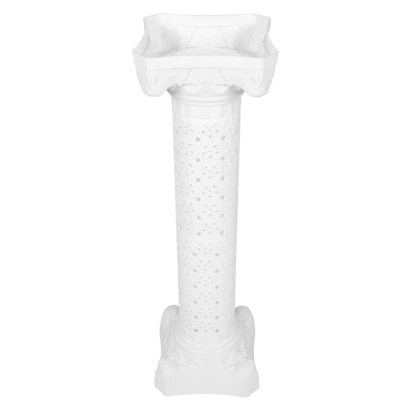 CIMAXIC White Plastic Hollow Roman Pillar Wedding Decor Sturdy Decorative Flower Vase