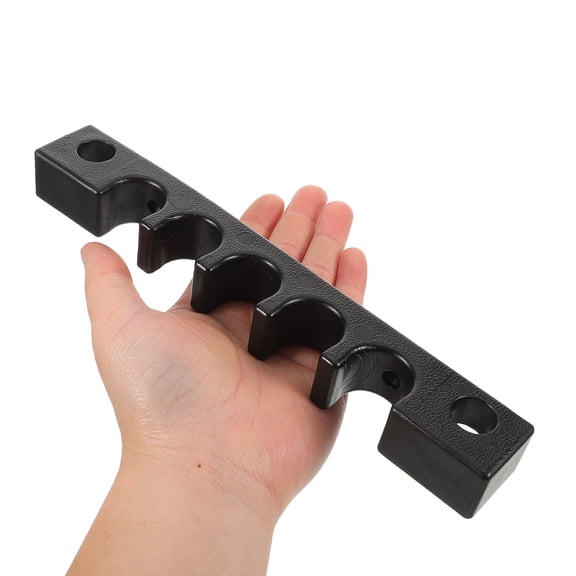 CIMAXIC Portable Pool Cue Holder Rack with 5-Hole Weighted Design for Billiard Sticks, Poles - Ideal for Home and Tables