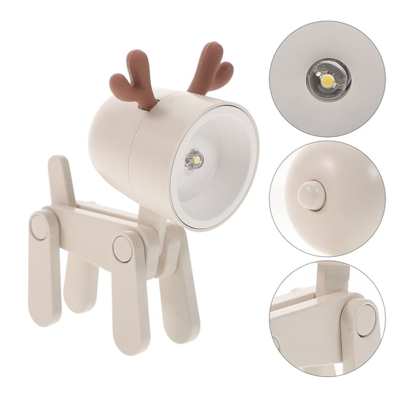 CIMAXIC Portable Table Lamp Light Beige For Bedroom 1Pack