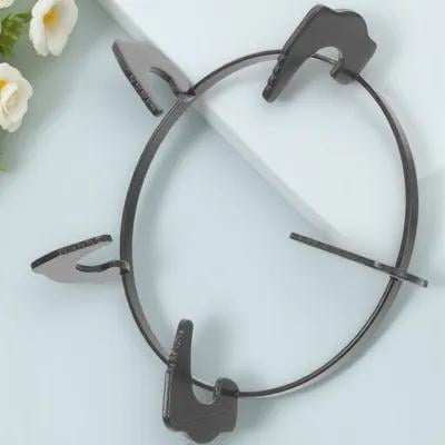 CIMAXIC Pot Holder Kitchen Wok Support Stand Gas Stove Rack Black 1Pcs