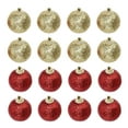 thumbnail image 1 of CIMAXIC Red Golden 32Pcs Christmas Glitter Balls for Indoor and Outdoor Decoration Round Foam Decorative, 1 of 8