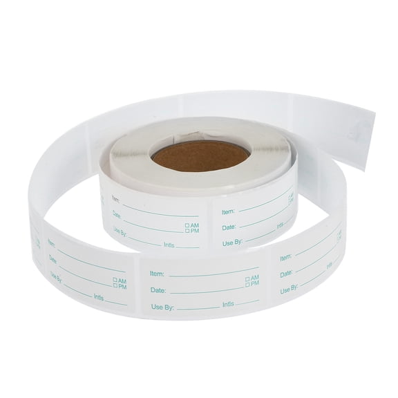 CIMAXIC Removable Labels for Glass Jars Red Transparent 250 Stickers Roll Design Office Use