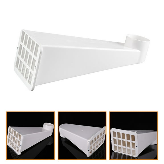 CIMAXIC Roof Rainwater Diverter PVC White for Outdoor Drainage 1Set