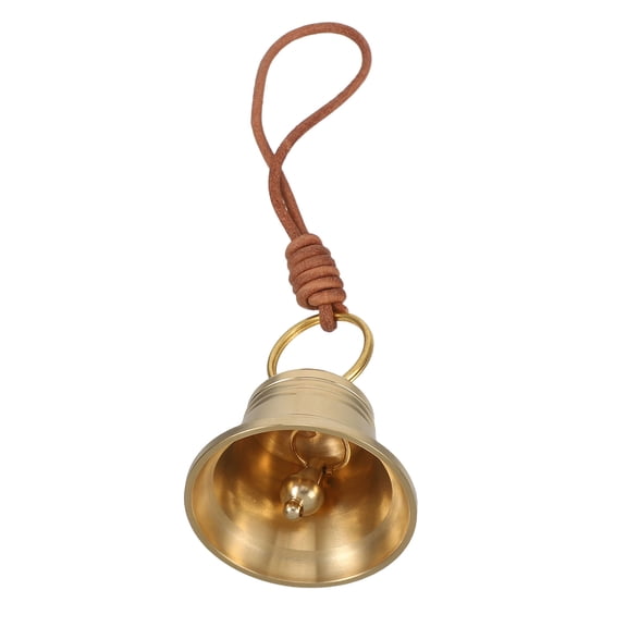 CIMAXIC Rustic Brass Door Bell Ornament, Hanging Chime for Home Entryway, Porch and Garden Decor