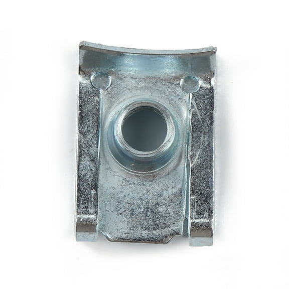 CIMAXIC Silver 10Pcs Manganese Steel U Nut for Car Body Parts 2.2X1.5X0.88cm