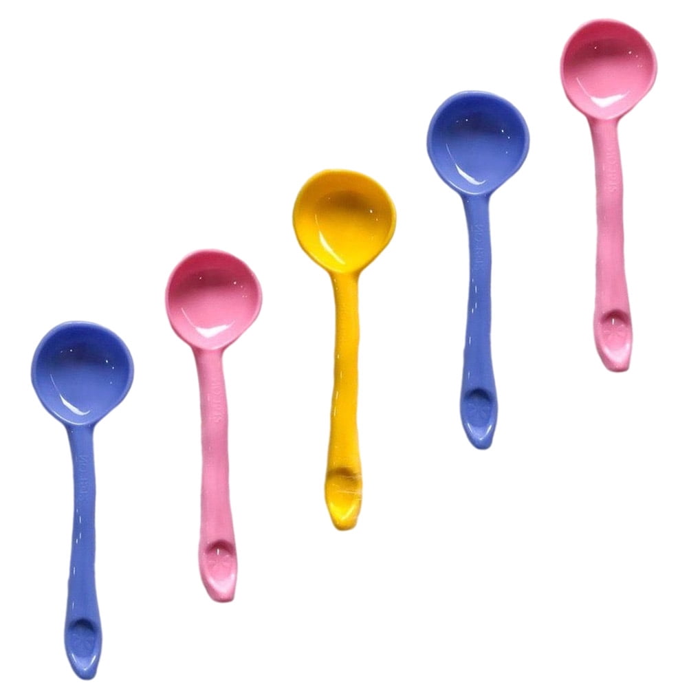 CIMAXIC Skincare Spoon Set 5pcs Mask Powder Measuring Spoon Pp Material ...