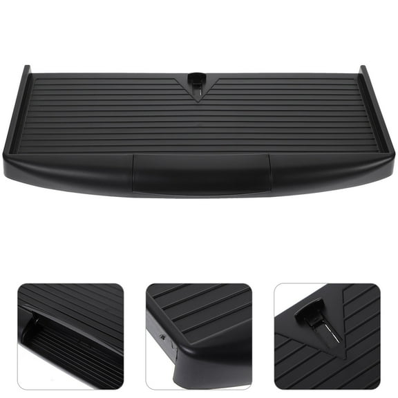 CIMAXIC Slide Out Keyboard Tray 1Pack Black Rectangular Shape for Home and Office Use with Ergonomic Tilt