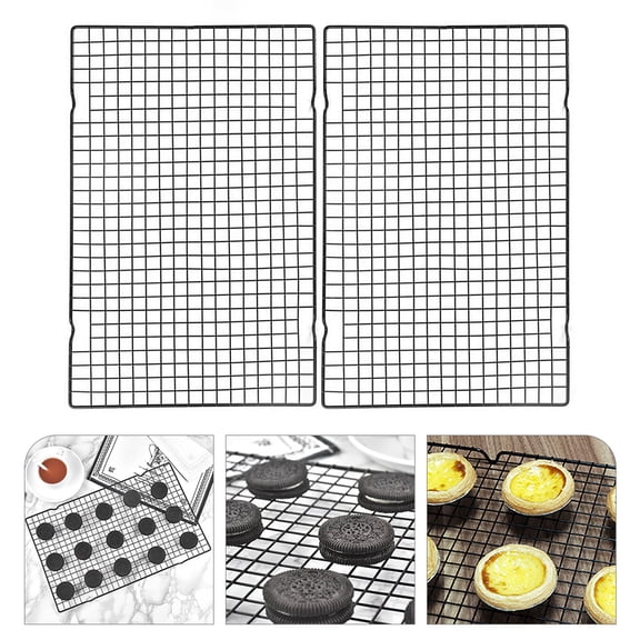 CIMAXIC Oven Baking Rack Steel Wire 2Pcs 15.7X9.8X0.8in