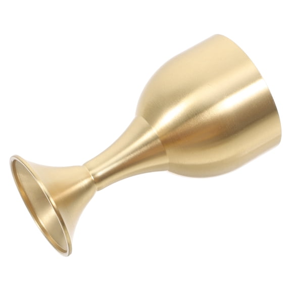 CIMAXIC Small Copper Goblet Golden for Home Use Decorative Function 1Pack