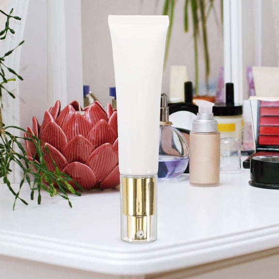 CIMAXIC Squeeze Tube Vacuum Pump Plastic Lotion Bottle For Users Of Lotions And Creams 1Pack