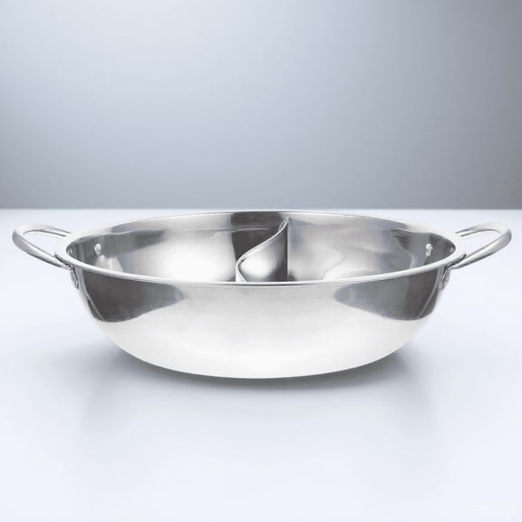CIMAXIC Hotpot Divided Pot Round with Partition 1Pack
