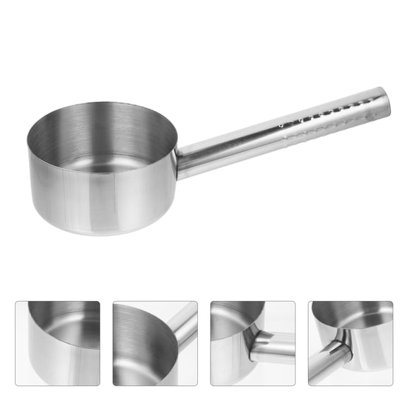 CIMAXIC 1Pcs Stainless Steel Soup Ladle Silver For Cooking And Meal Preparation